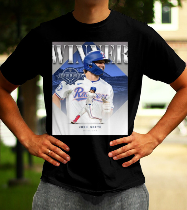 Winner Josh Smith Texas Rangers Silver Slugger Utility T-Shirt