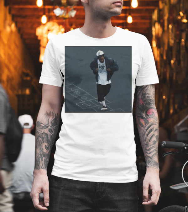 Carlos Boozer Wearing Not Like Us Kendrick Lamar Hopscotch T-Shirt