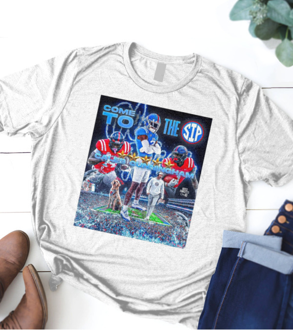 Come To The Sip Caleb Cunningham Five-Star 2025 Alabama To Ole Miss Football T-Shirt
