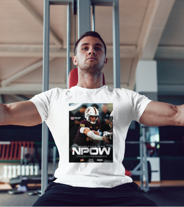 Sam Leavitt Arizona State Sun Devils NPOW Big 12 Newcomer Player Of The Week T-Shirt