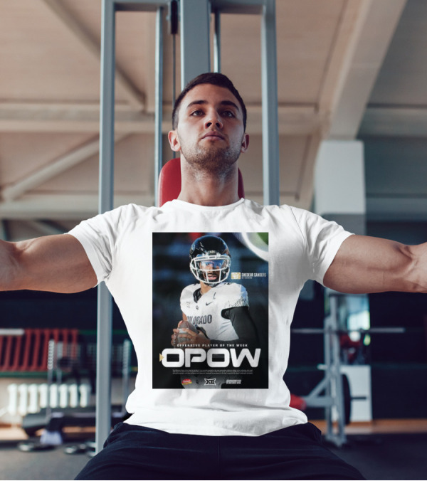 OPOW Offensive Player Of The Week Shedeur Sanders Colorado Buffaloes Big 12 T-Shirt
