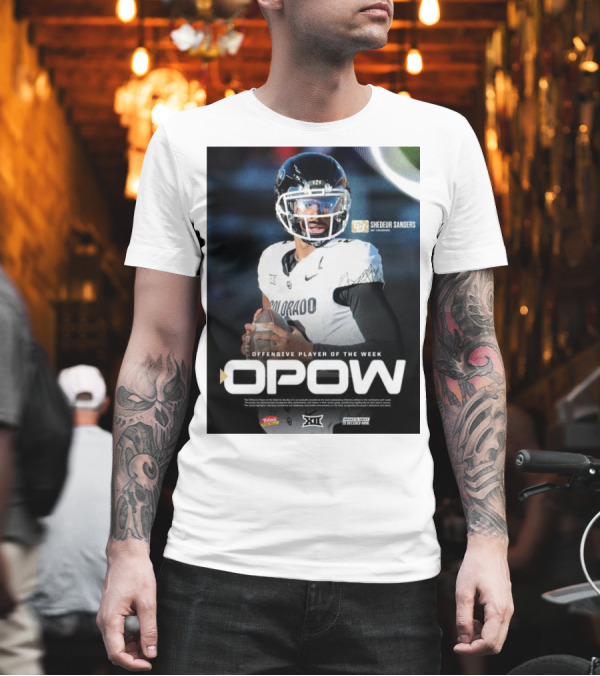 OPOW Offensive Player Of The Week Shedeur Sanders Colorado Buffaloes Big 12 T-Shirt