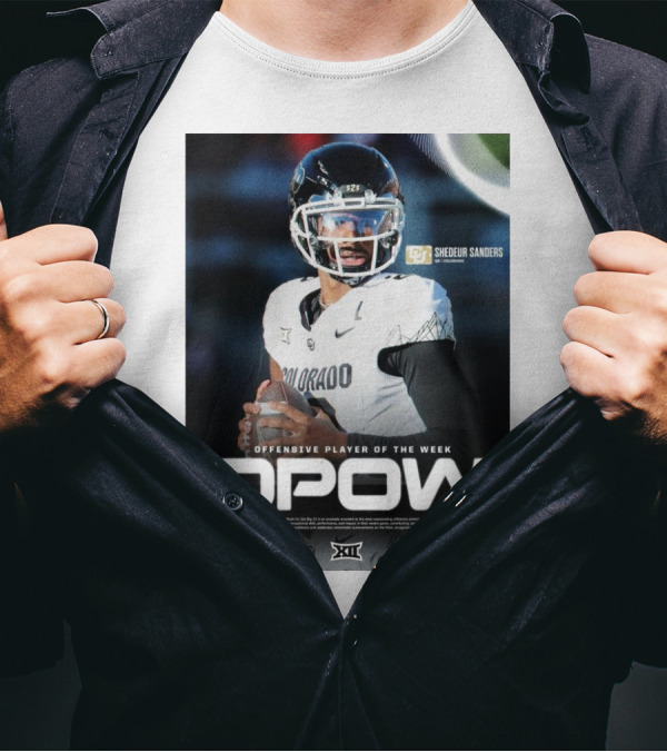 OPOW Offensive Player Of The Week Shedeur Sanders Colorado Buffaloes Big 12 T-Shirt