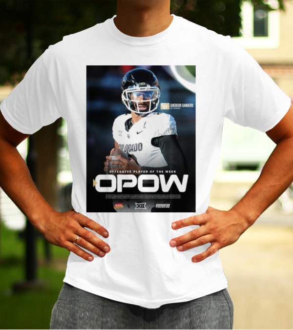OPOW Offensive Player Of The Week Shedeur Sanders Colorado Buffaloes Big 12 T-Shirt