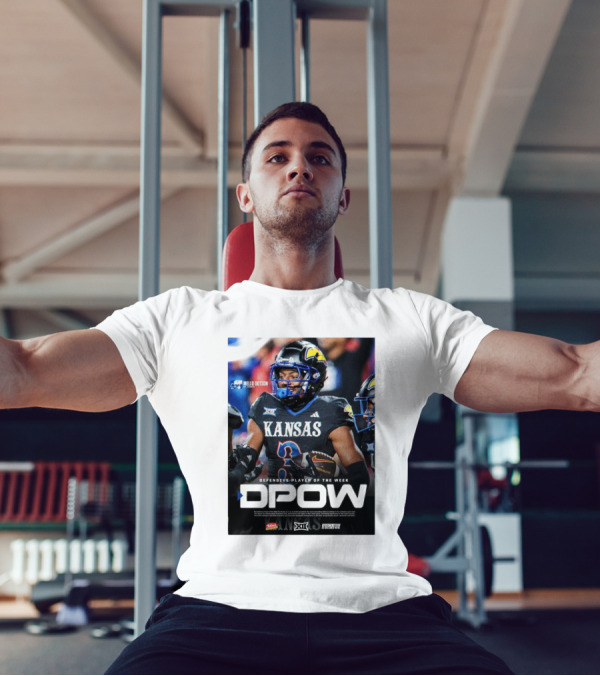 Mello Dotson Kansas Jayhawks DPOW Big 12 Defensive Player Of The Week T-Shirt