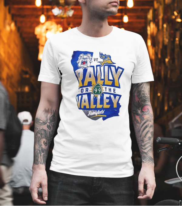 Georgia Bulldogs Vs Los Angeles Chargers Highway 99 Rally For The Valley Bakersfield T-Shirt
