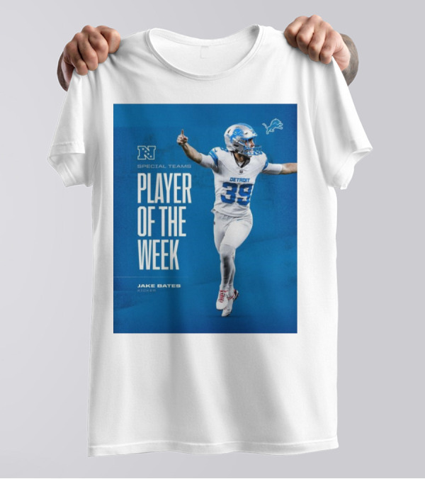 Jake Bates Detroit Lions Special Teams Player Of The Week T-Shirt