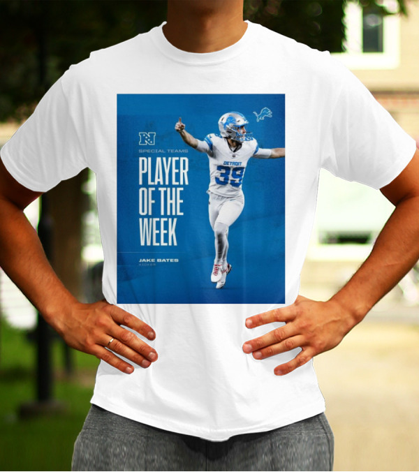 Jake Bates Detroit Lions Special Teams Player Of The Week T-Shirt
