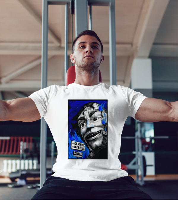 Jack White 11 13 One Night Dallas TX Blue Face T-Shirt