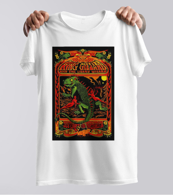 King Gizzard And The Lizard Wizard November 13 2024 JJ’s Live Fayetteville AR Psychedelic Concert T-Shirt