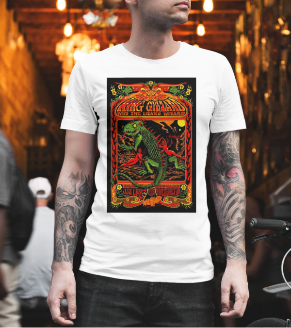 King Gizzard And The Lizard Wizard November 13 2024 JJ’s Live Fayetteville AR Psychedelic Concert T-Shirt