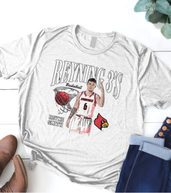Reyne Smith Reyning 3’s Louisville Cardinals Basketball T-Shirt