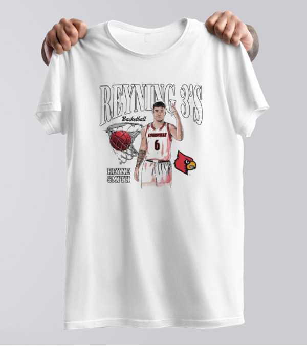 Reyne Smith Reyning 3’s Louisville Cardinals Basketball T-Shirt