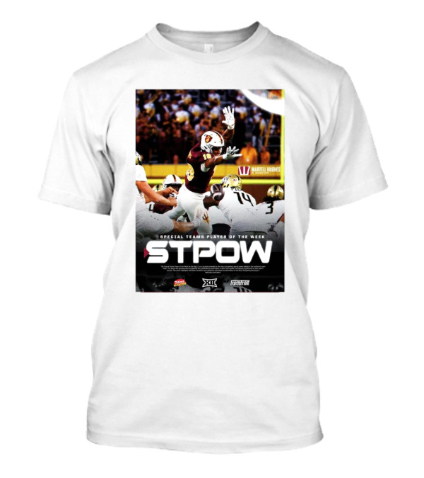 STPOW Martell Hughes Arizona State Sun Devils Special Teams Player Of The Week T-Shirt