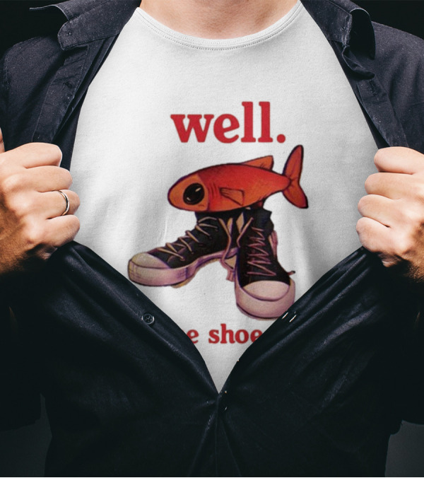 Well If The Shoe Fish, Converse Sneakers And Orange Fish T-Shirt