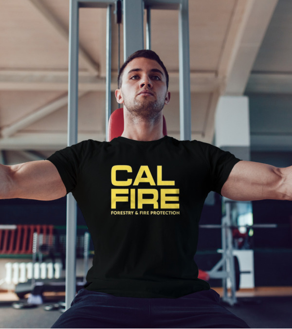 Jared Padalecki Wearing Cal Fire Forestry And Fire Protection T-Shirt