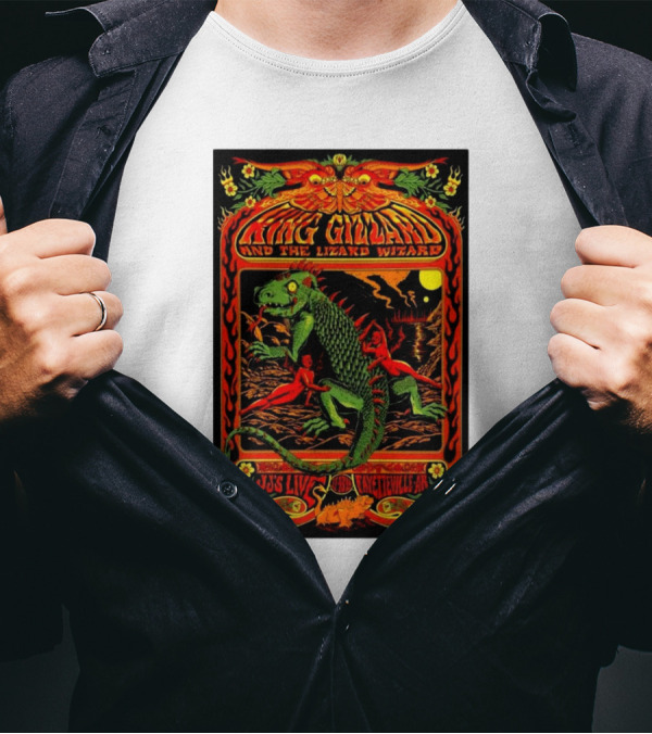 King Gizzard And The Lizard Wizard JJS Live Fayetteville AR Tour 11-13-2024 T-Shirt