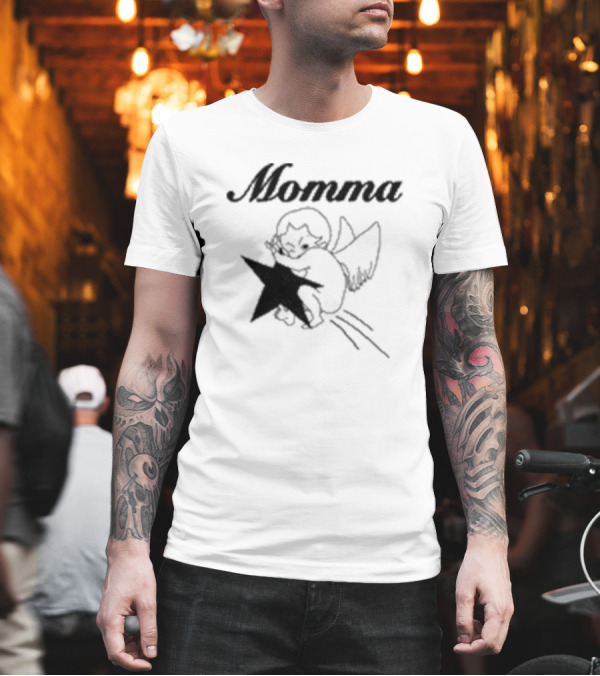 Momma Angel Holding Star T-Shirt