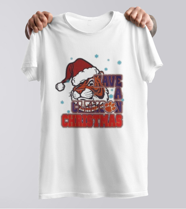 Clemson Tigers Christmas 2024 Have A Clemson Christmas T-Shirt