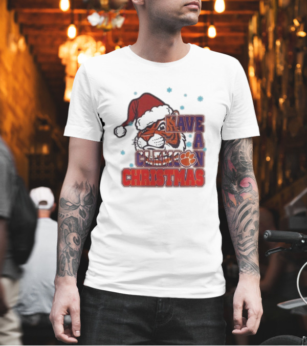 Clemson Tigers Christmas 2024 Have A Clemson Christmas T-Shirt