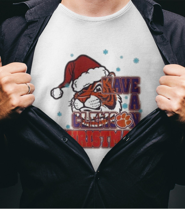 Clemson Tigers Christmas 2024 Have A Clemson Christmas T-Shirt