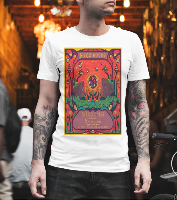 DISCO ROCKS DISCO LINES RED ROCKS MORRISON CO APRIL 5 2025 FEATURING SPECIAL GUEST KYLE MURPHY T-Shirt