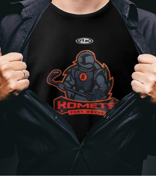 Fort Wayne Komets Blackout Night 2024 Hockey Logo Kometes Fort Wayne Hockey Player T-Shirt
