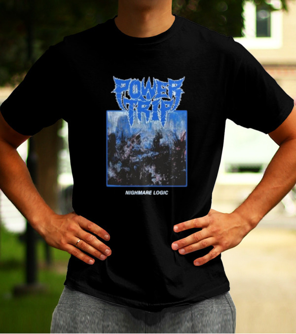 Power Trip Nightmare Logic Album Cover T-Shirt