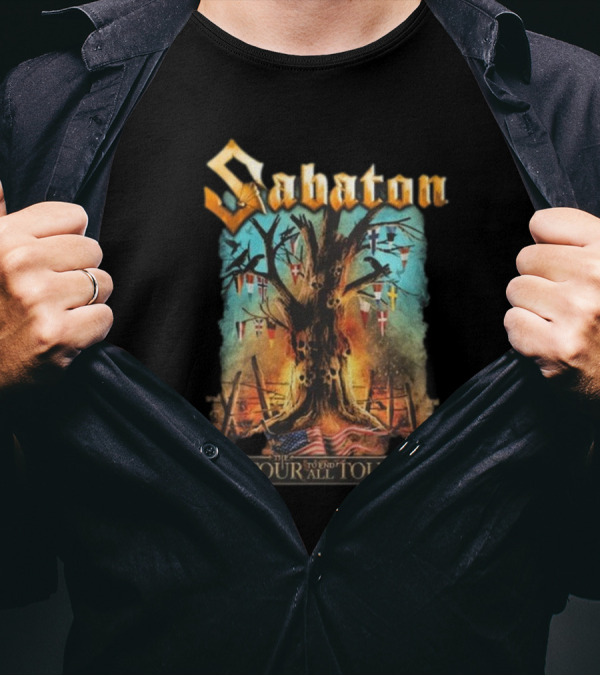 Sabaton The Tour To End All Tours 2024 Tree Of Flags T-Shirt