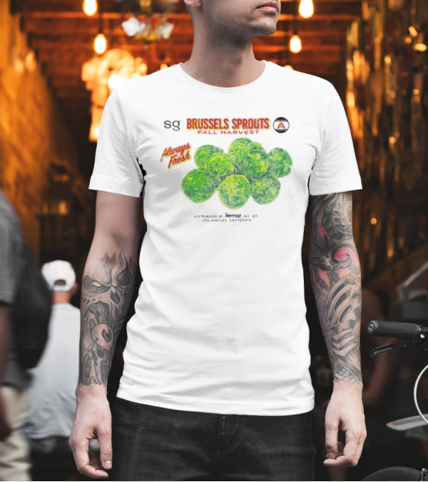 Sweetgreen X MNTGE Brussels Sprouts Fall Harvest Always Fresh Los Angeles California T-Shirt