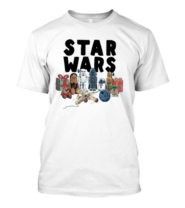 Star Wars Holiday Celebration 2024 Iconic Characters And Gifts T-Shirt