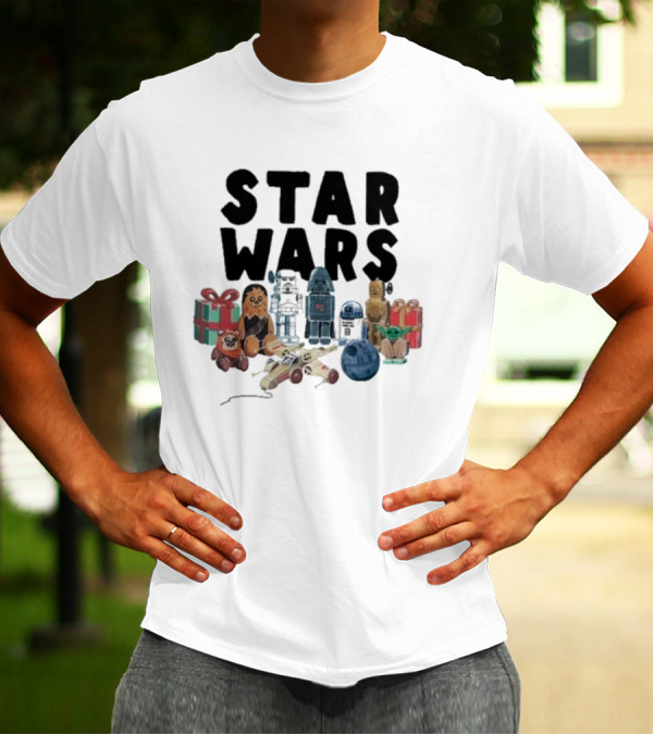 Star Wars Holiday Celebration 2024 Iconic Characters And Gifts T-Shirt