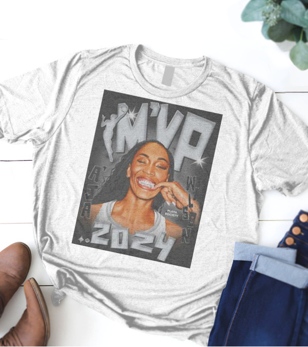 A'ja Wilson MVP Playa Society T-Shirt