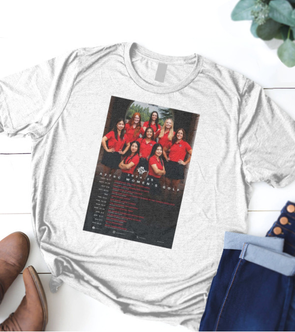 Aztec Women's Golf 2024-25 Schedule San Diego State Feb 24-25 The Causeway Invitational T-Shirt