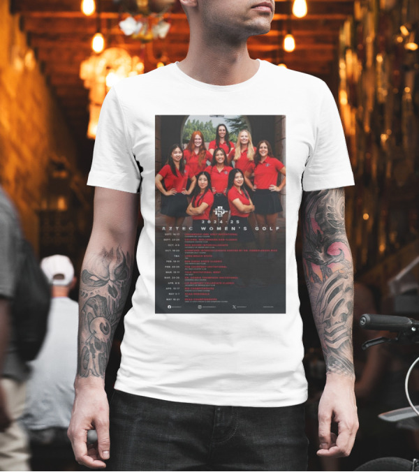 Aztec Women's Golf 2024-25 Schedule San Diego State Feb 24-25 The Causeway Invitational T-Shirt