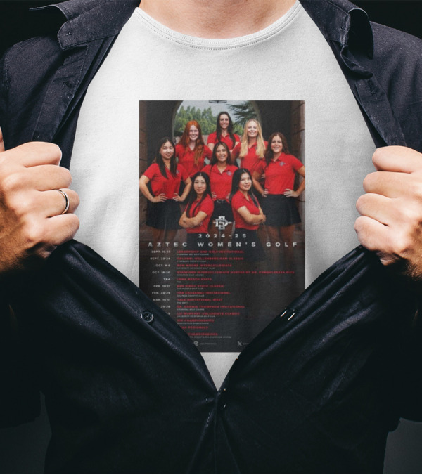 Aztec Women's Golf 2024-25 Schedule San Diego State Feb 24-25 The Causeway Invitational T-Shirt