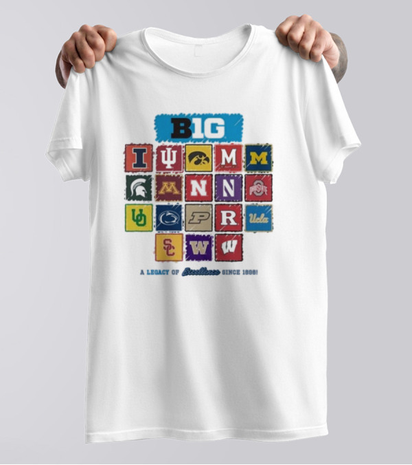 Big Ten Homefield 2024 Inaugural Year A Legacy Of Excellence Since 1896 T-Shirt