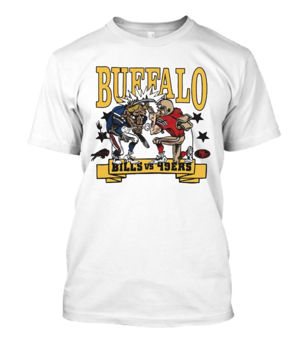 Buffalo Bills Vs 49ers Showdown Football T-Shirt