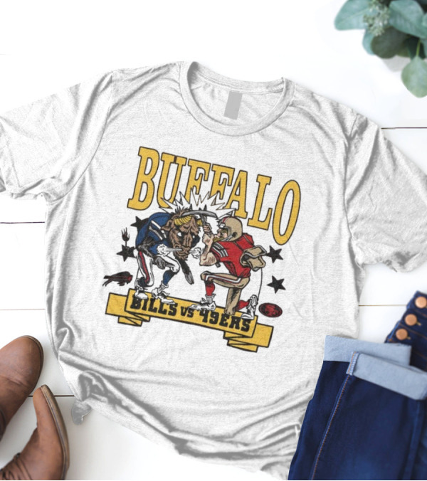 Buffalo Bills Vs 49ers Showdown Football T-Shirt