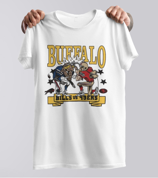 Buffalo Bills Vs 49ers Showdown Football T-Shirt