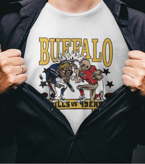 Buffalo Bills Vs 49ers Showdown Football T-Shirt
