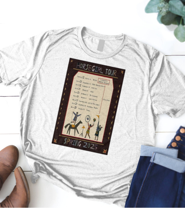 HORSEGIRL TOUR SPRING 2025 CHICAGO PHILADELPHIA WASHINGTON RICHMOND RALEIGH WASHINGTON BROOKLYN ICONIC SYMBOLS BANDING TOGETHER T-Shirt