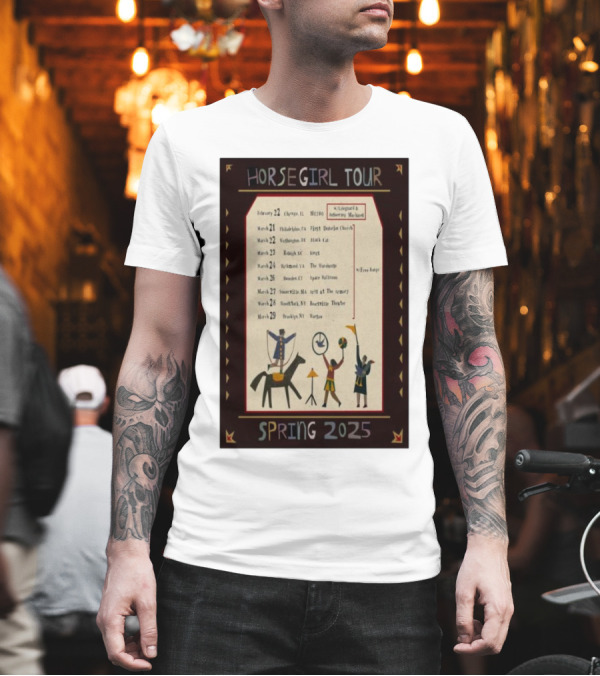 HORSEGIRL TOUR SPRING 2025 CHICAGO PHILADELPHIA WASHINGTON RICHMOND RALEIGH WASHINGTON BROOKLYN ICONIC SYMBOLS BANDING TOGETHER T-Shirt