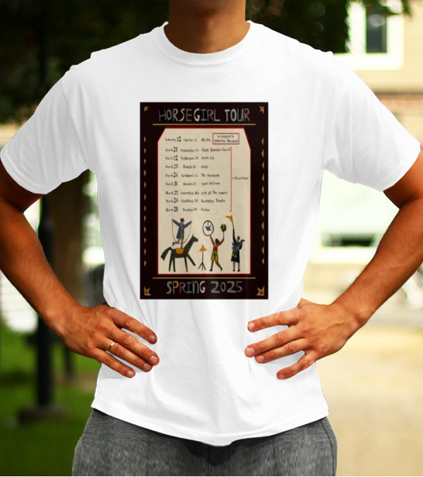 HORSEGIRL TOUR SPRING 2025 CHICAGO PHILADELPHIA WASHINGTON RICHMOND RALEIGH WASHINGTON BROOKLYN ICONIC SYMBOLS BANDING TOGETHER T-Shirt