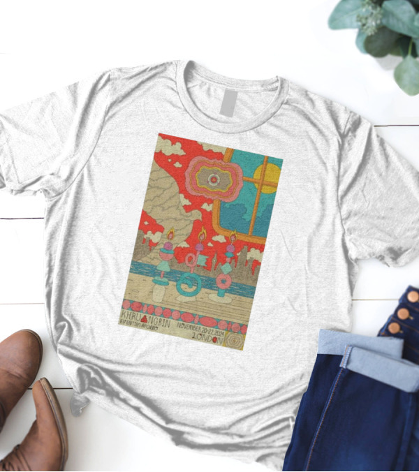 Khruangbin Eventim Apollo November 20-22 2024 London Surreal Skyline And Abstract T-Shirt