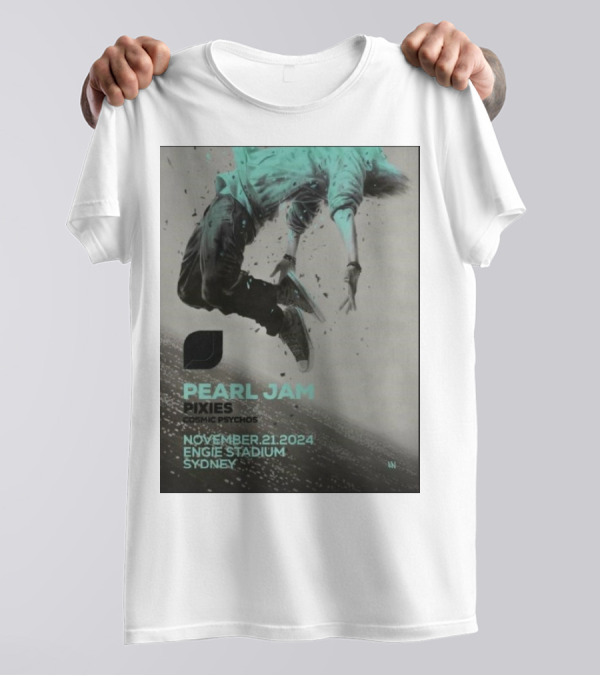 Pearl Jam Pixies Cosmic Psychos Engie Stadium Sydney November 21 T-Shirt