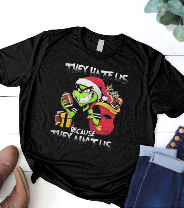 They Hate Us Because They Ain’t Us Grinch Nevada Wolf Pack Christmas Football T-Shirt