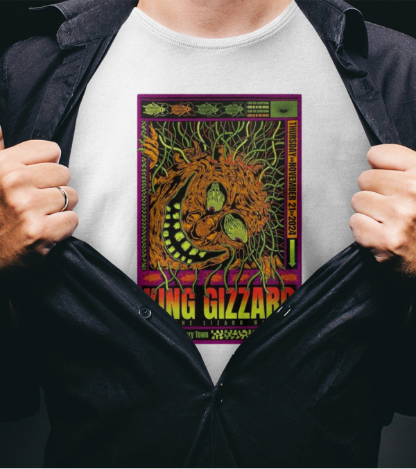 King Gizzard And The Lizard Wizard Miami FL November 21 2024 Factory Town T-Shirt