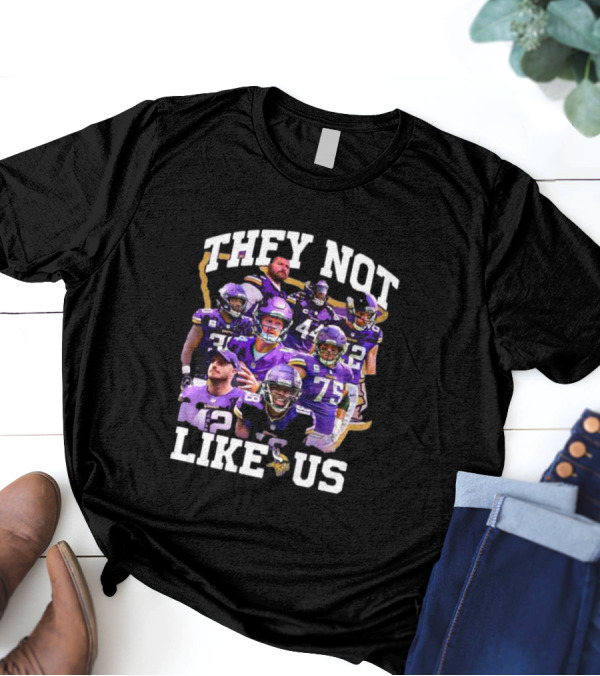 They Not Like Us Minnesota Vikings Players Christmas T-Shirt