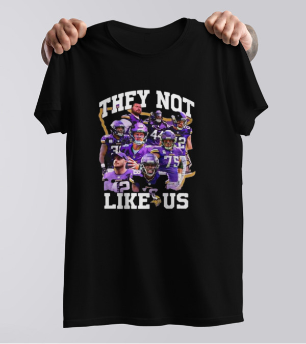 They Not Like Us Minnesota Vikings Players Christmas T-Shirt
